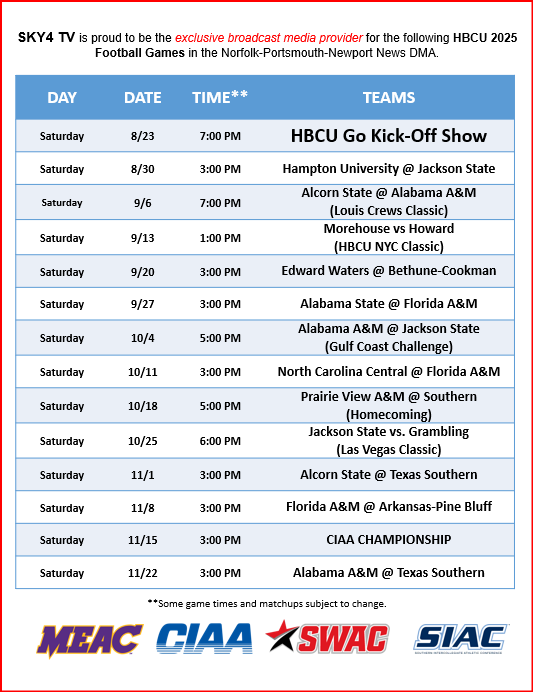 2025 HBCU Football Schedule for website