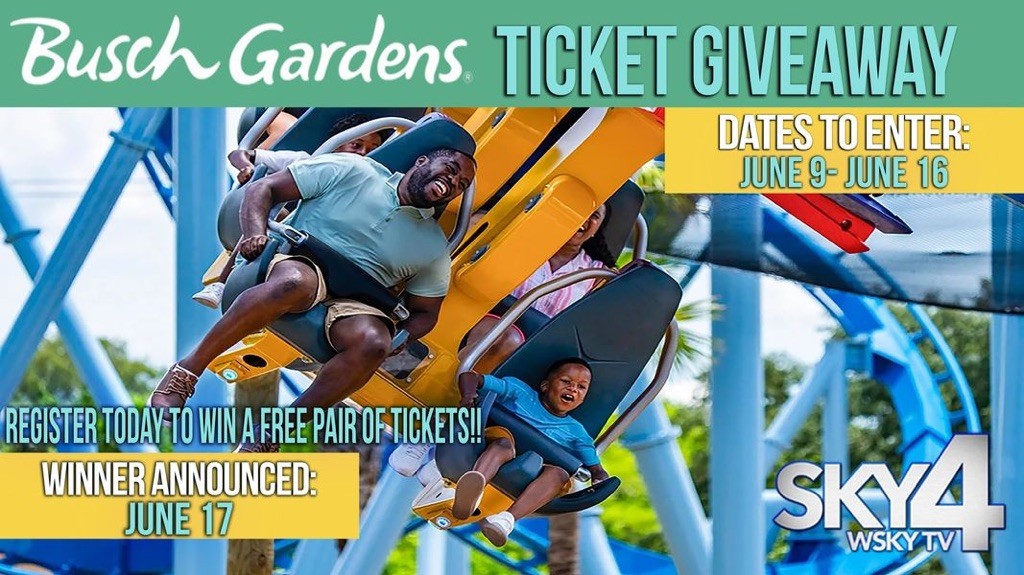 busch gardens register to win contest - winner drawn 6.17